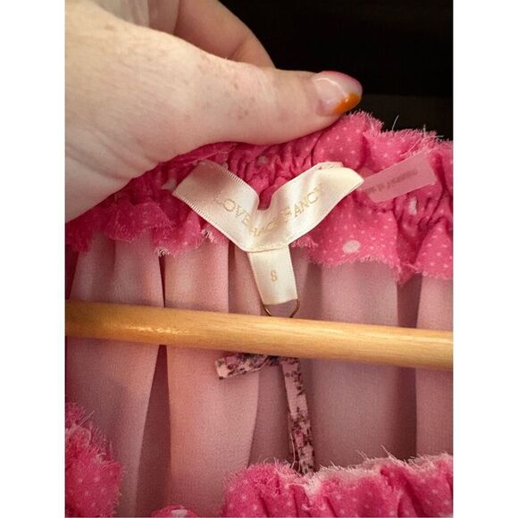 NWT LoveShackFancy Popover Dress in Hot Pink Cherry Size Small $495 MSRP - Picture 8 of 11